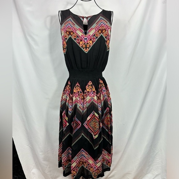 Anthropologie Tanvi Kedia boho printed midi dress size 6 - Picture 8 of 15